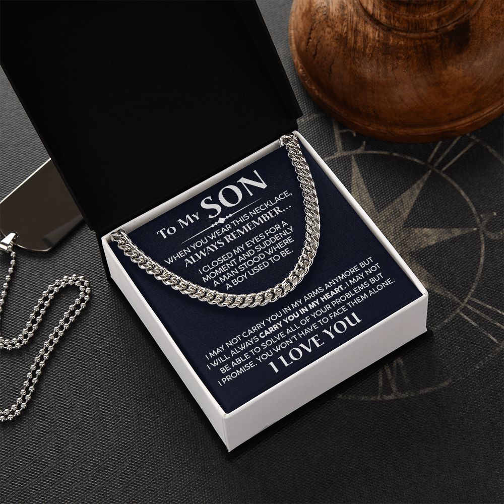 To My Son - Promise - Cuban Link Chain