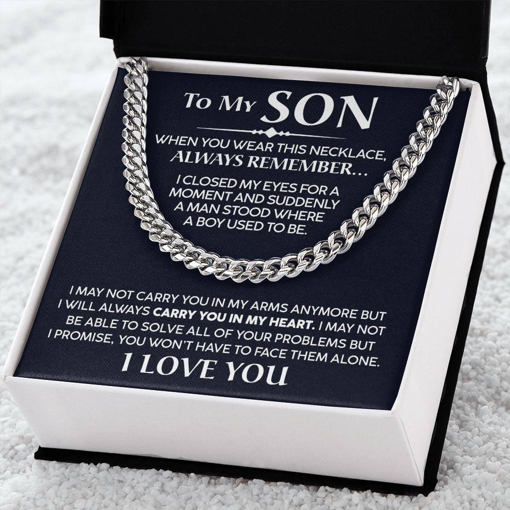 To My Son - Promise - Cuban Link Chain