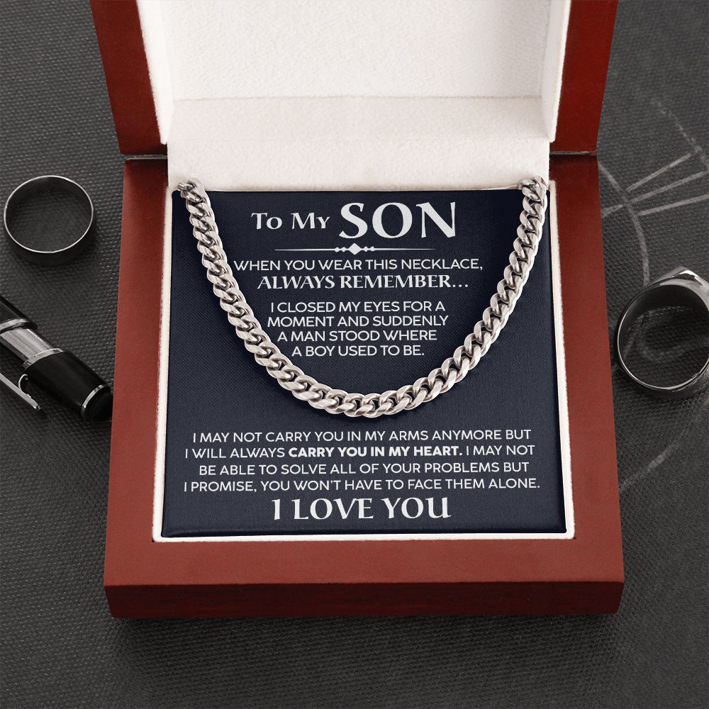 To My Son - Promise - Cuban Link Chain