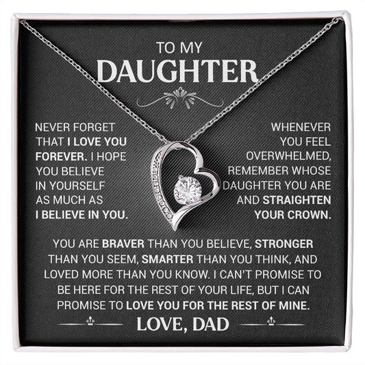 Daughter - This Old Lion Will Always Have Your Back - Necklace